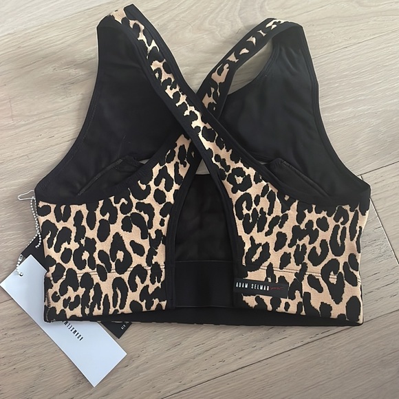 NWT Adam Selma's leopard sports bra - Picture 2 of 2